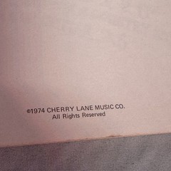 Vintage 1974 John Denver « Back Home Again » Music Book By Cherry Lane Music Co.