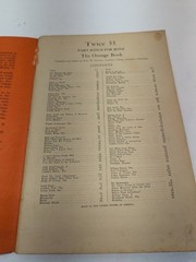 Twice 55 Part Songs for Boys The Orange Book CC Birchard & Co PB Vintager