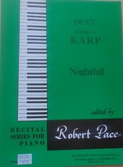 David Karp Nightfall Early Intermediate Piano Duet Unmarked
