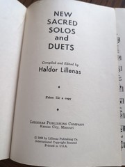 A. Lillenas 1956 New Sacred Solos and Duets Songbook