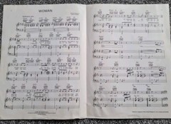 John Lennon & Yoko Ono – Woman – VG Original Sheet Music 1981