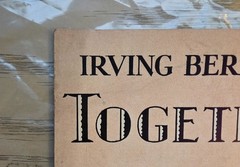 1927 Irving Berlin Together We Two Sheet Music Vintage Art Deco Cover VG