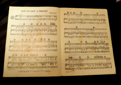 YOU&rsquo;VE GOT A FRIEND SHEET MUSIC – 1971 CAROLE KING – COLGEMS-EMI MUSIC, INC