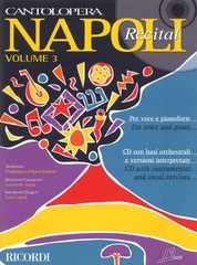Napoli Recital Vol 3 Cantolopera Vocal Piano Opera Sheet Music Book CD Pack