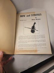 Bow and Strings ~ 1949 Violin Instruction Book Three by Helen Herman