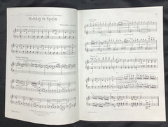Vtg Sheet Music Holiday In Spain, William L. Gillock 1961 free shipping