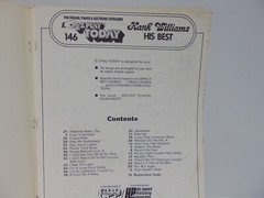 EZ Play Today 146 Hank Williams His Best Organs Pianos Electronic Keyboards 1982