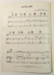 Fleetwood Mac « Little Lies » (1987) Vintage Sheet Music