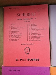 4 Vintage Lea Pocket Scores SCHUBERT Nos. 113 114 115 116 L.P.S. Music Books