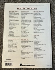 Irving Berlin 5 Songbooks: Ballads, Ragtime, Novelty, Broadway, Movies. 1981