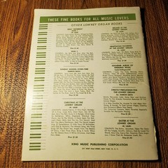 Easter at the Lowrey Organ Vocal Selections King Music 1959