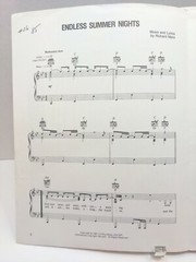 Endless Summer Nights Sheet Music Richard Marx Piano Guitar Voice 80s Pop F4i
