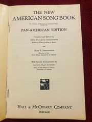 Vintage 1941 The New American Song Book Pan-American Ed Oberndorfer Softcover