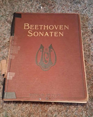 Beethoven Sonaten Edition Peters Louis Kohler Adolf Ruthardt 6253/54 VTG sheet