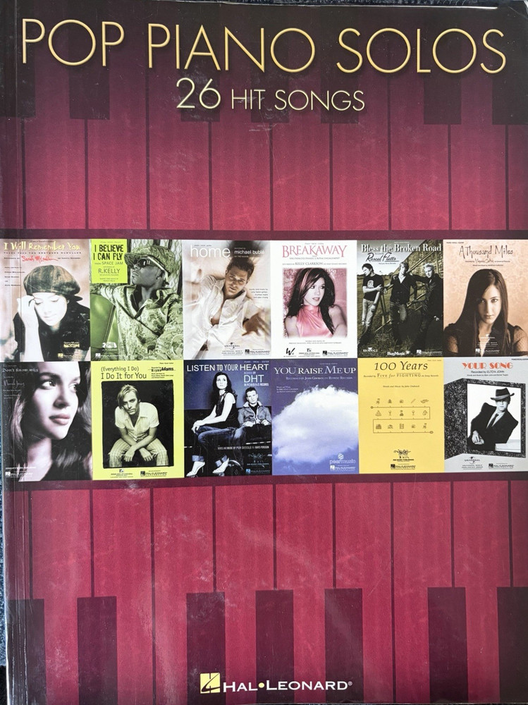 Pop Piano Solos 26 Hit Songs Piano Book Home Breakaway Raise Me Up & More