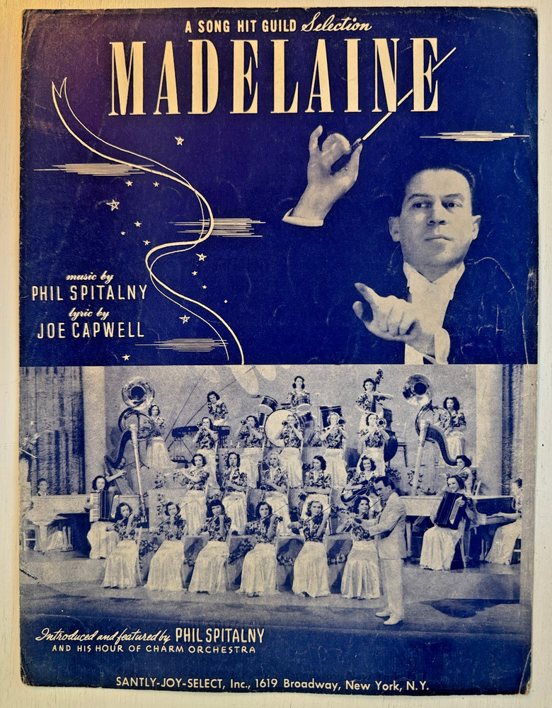 Vintage Sheet Music-1941-MADELAINE-Spitalny-Capwell-Orchestra-Piano-Vocal-Guitar