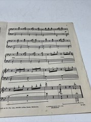 VINTAGE MUSIC SHEET THE GAY CAVALIER HORSE ELLA KETTERER CASTLE ALLAN & CO PIANO