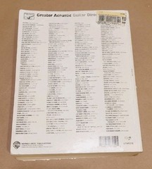 Greater Acoustic Guitar Directory Largest Collection of Guitar Sheet Music Book