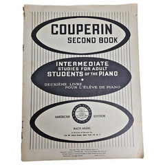 Couperin Second Book Intermediate Piano Studies Adult Students Bach Music Vtg