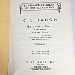 Hanon The Virtuoso Pianist Book II Schirmer Piano Exercises Vol 1072 Vintage