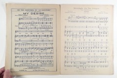 1926 sheet music MOONLIGHT ON THE GANGES piano & ukulele « fox-trot oriental » {a}