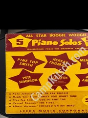 Vintage 1942 Boogie Woogie 5 Piano Solos Sheet Music Book Leeds Ammons Lewis
