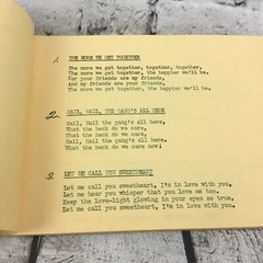 Vintage 60&rsquo;s Meier & Frank Co-Workers Song Book Paperback Staple Bound Booklet