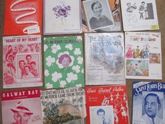 lot of 23 antique sheet music songs
