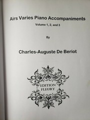 Beriot Airs Variations No. 1 – 12 Piano Accompaniments Ed. Fleury