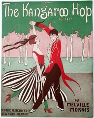 The Kangaroo Hop 1915 Antique Fox Trot Sheet Music Melville Morris Art Cover