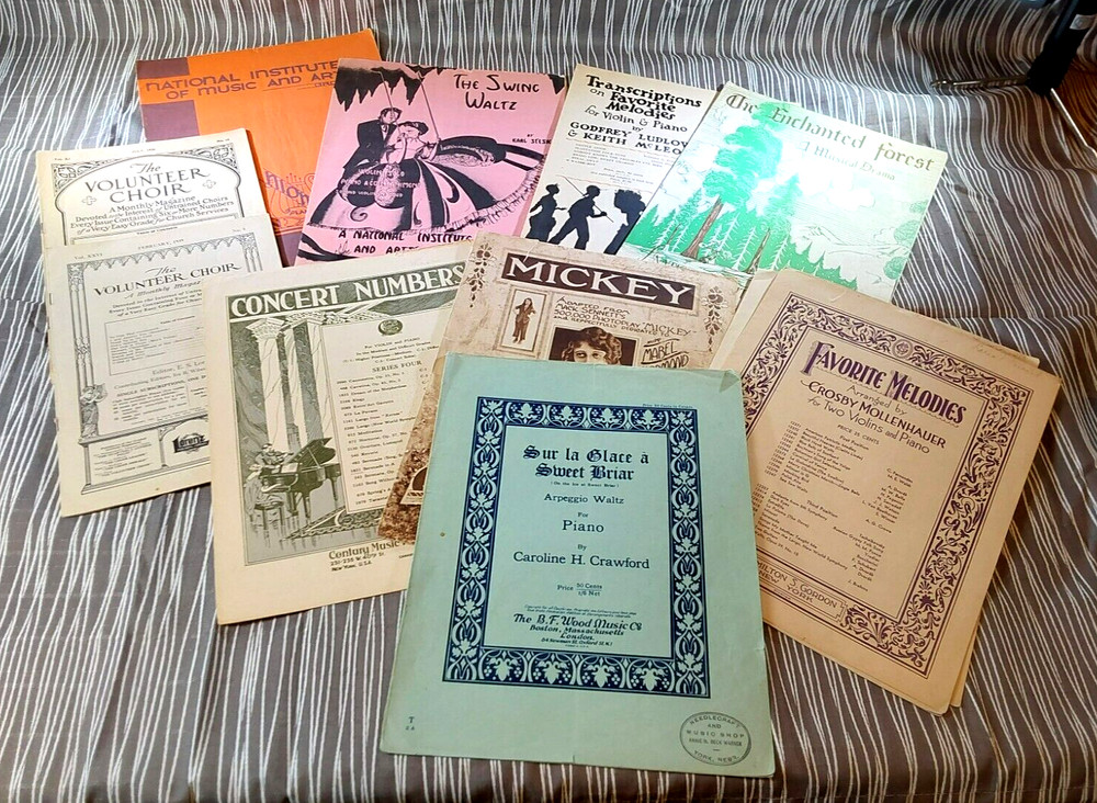 Vintage, Sheet Music Lot. 12~ Sheet Music Songs. Classic Songs. NICE LOT.
