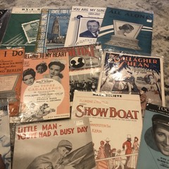 Broadway Sheet Music Others Antique Set Of 23 Song Show Tunes