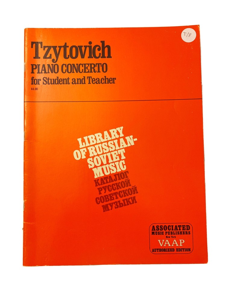 Tzytovich: Piano Concerto for Student & Teacher Book~Russian/Soviet Music~AMP