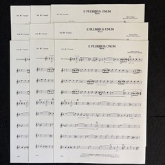 E Pluribus UNUM March Concert Band Sheet Music Complete Scores & Parts Jewell