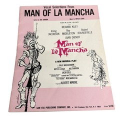 Vintage Man Of La Mancha Vocal Selections Songbook Piano Solo Singer Sam Fox USA