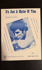 It’s Just A Matter Of Time (TOM JONES) 1965 Pop/R&B Sheet Music, Brook Benton