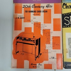 Hammond Organ Sheet Music Books Vtg 50s Lot of 6 USA Hymns Showtime