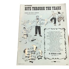 Vintage 1951 WITMARK Hits Through The Years sheet music Piano Vocal Guitar Banjo