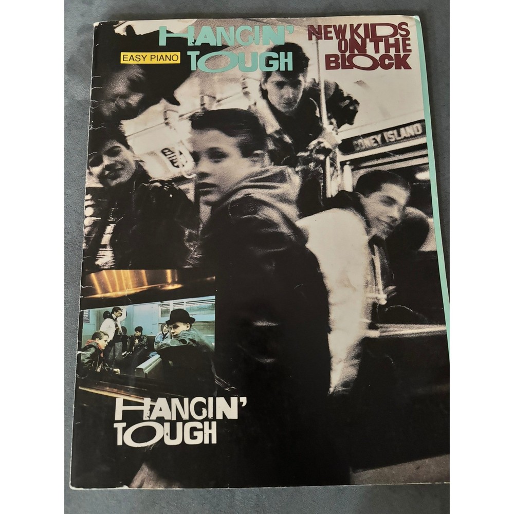 Vintage Hal Leonard New Kids on the Block Sheet Music Book Hangin Tough 1989 Pop