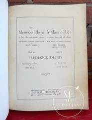Frederick Delius | A Mass of Life for Soloist, Chorus, and Full Orchestra | 1924