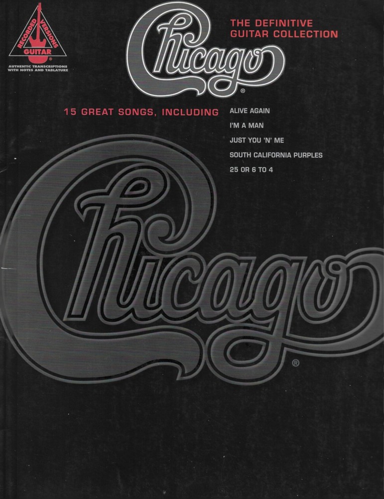 CHICAGO HITS – 25 or 6 to 4, GUITAR TAB BOOK, VERY GOOD! C DETAILS