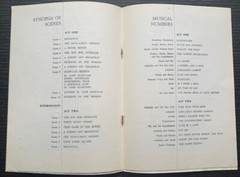 1963 GUYS&DOLLS MUSICAL SCORE BOOK U.S.ARMY GARRISON VERONA ITALY W/TICKET STUBS