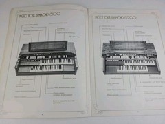 1976 Hammond 8100-8200 Organ Portfolio Playing Guide Instruction Book
