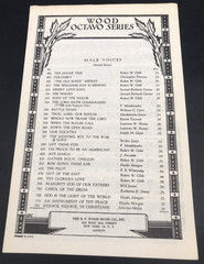 3 – 1960 REJOICE, REJOICE, YE CHRISTIANS Piano Vocals Sheet Music Mens Voices