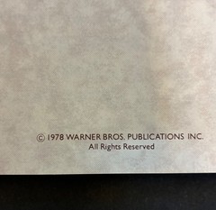 RARE! 1978 GENESIS Trick Of Tail / Wind & Wuthering MUSIC BOOK with MISSPELLING!