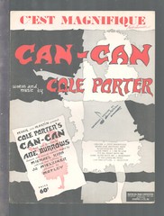 CAN-CAN Cole Porter 1953 C&rsquo;EST MAGNIFIQUE Show Vintage Sheet Music