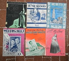 Premium Lot of 50 Vintage Sheet Music Piano/ Vocal 1930s 1940s Showtunes