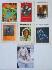 Contemporary Sheet Music Lot – Pop, Country, Movie Themes, Manilow, Carpenters