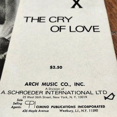 Jimi Hendrix Sheet Music The Cry of Love Centerfold Words Photos 1971 Vintage