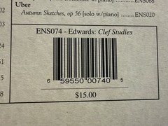 Ensemble Publications Trombone Sheet Music: Tenor & Alto Clef Studies, ENS074